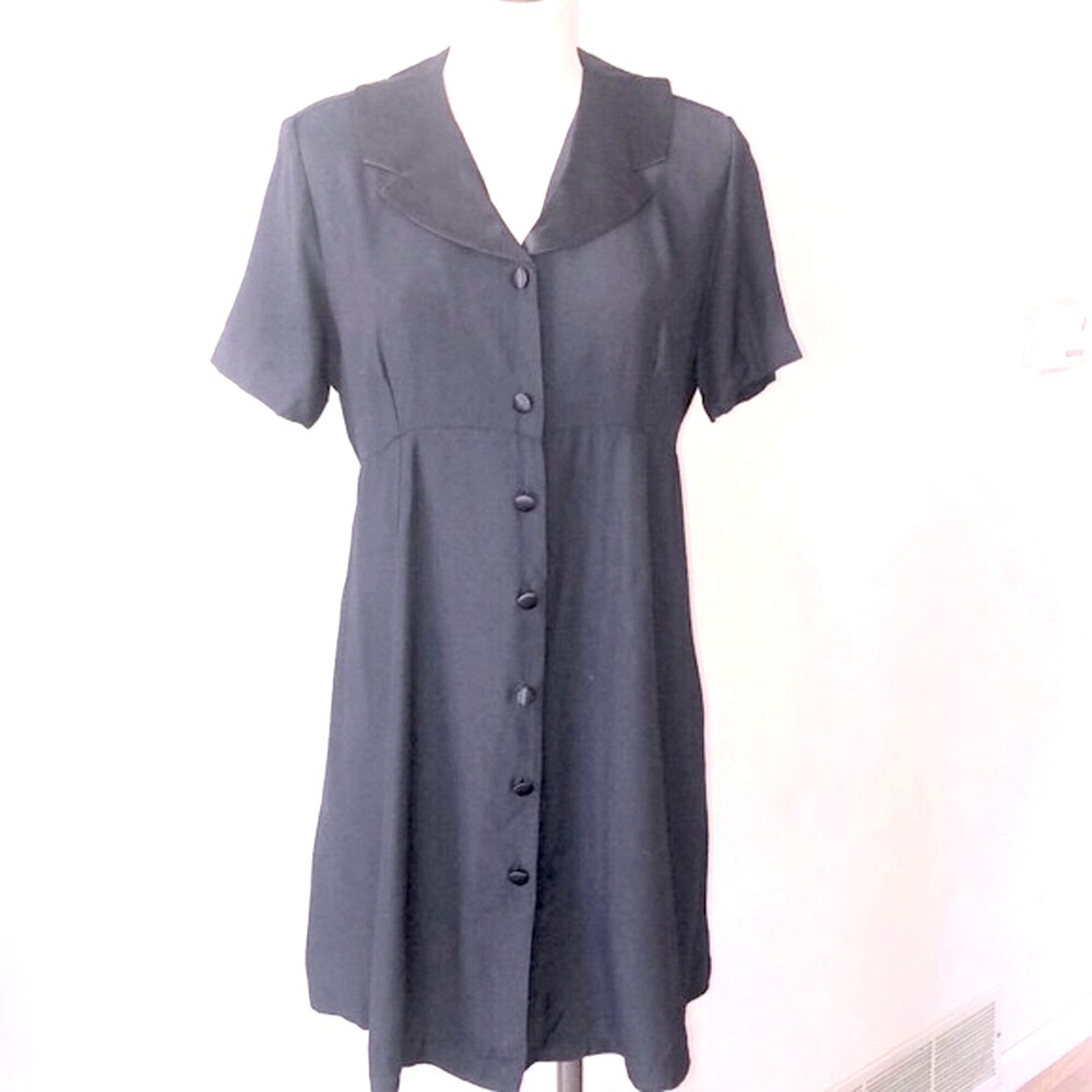 Motherhood Maternity Mini Shirt Dress S w/Collar
